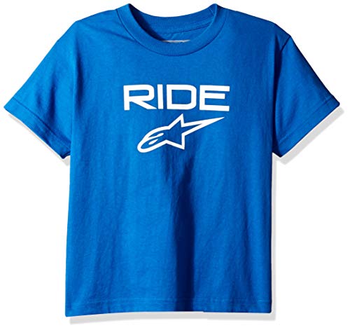 Alpinestar Kid's Ride 2.0 tee Camiseta de Manga Corta con Logo de Corte Moderno, Niños, Royal/White, XS