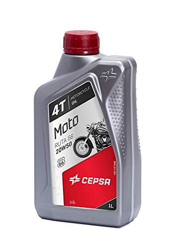 CEPSA Moto 4T Ruta 66 20W50 (1L) - Lubricante Mineral multigrado para Motos de 4T