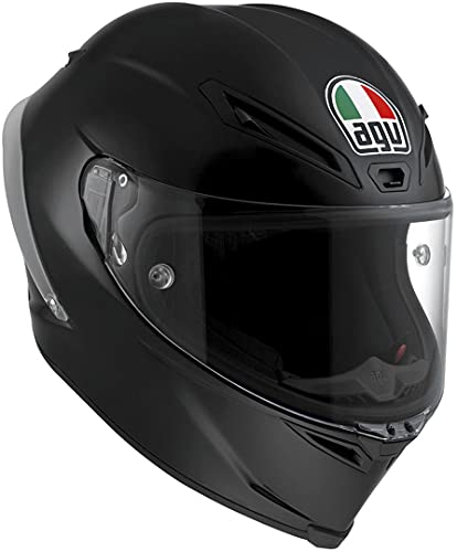 AGV Casco Moto corsa R E2205 Solid plk, Matt black, XXL