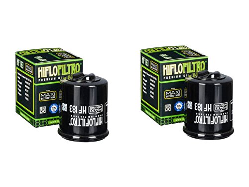 Hiflo Filtro HF183 Premium Filtro de aceite para Piaggio (180 X9 Amalfi 01 03), (150 Vespa ET4 00 05), (B125 City Slicker 02), (125 Vespa LX FL 09 10), (150 Vespa LX FL 09 10),) (250 Vespa GT 60