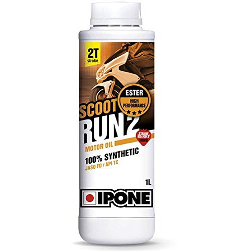 TOP RACING Aceite mezcla IPONE Scoot RUN2 2T 100% Synthetic perfume fresa 1 litro