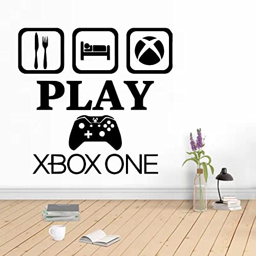 Gamer Wall Decal Eat Sleep Game Controller Video Game Wall Decals for Kids Bedroom Vinyl Wall Art Decals 5# 42x44cm