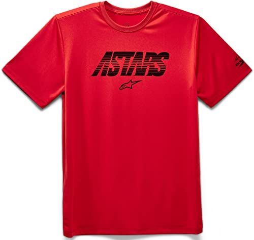 Alpinestars Men's Tech Angle Performance Short Sleeve T Shirt, rojo, XL