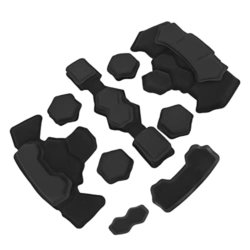 Kit de Almohadillas para Casco, Inserciones de Acolchado para Casco de Doble Capa EVA Suave para Motocicleta (Negro)