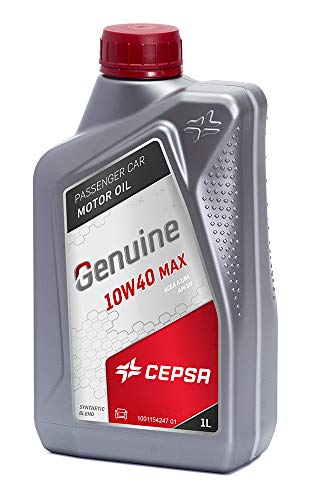 CEPSA Genuine 10W40 MAX 1L - Lubricante semisintético para vehículos Gasolina y diésel