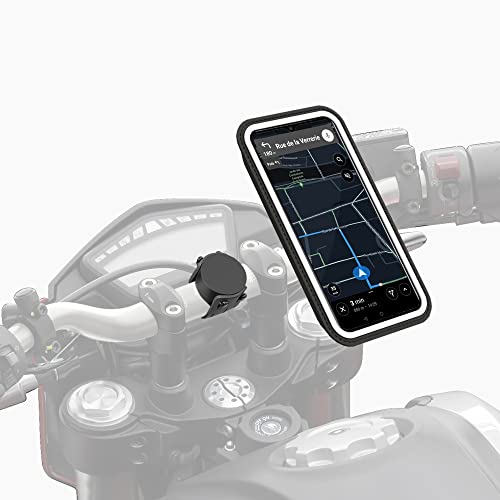 Shapeheart - Soporte Movil Moto Magnético para manillar | Universal | Anti- Vibracion |Porta movil impermeable para moto compatible con scooter, bici, patinete