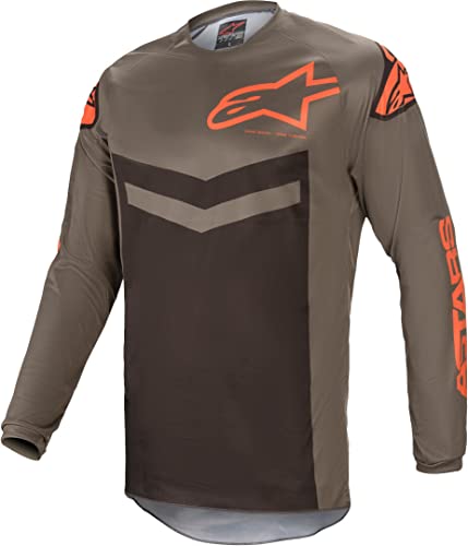 Alpinestars Fluid Speed Motocross Jersey (Black/Grey/Orange,S)