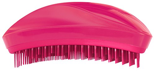 Cepillo de Pelo Profesional Desenredante Antitirones Pequeño Redondo y Compacto con Cerdas Suaves Rosa (Pink) By AGV
