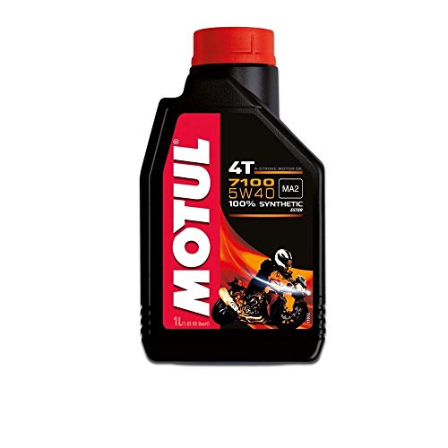 Motul Aceite para moto 7100 5W-40, 100% sintético, 4 tiempos, 1 litro – 104086 (2)