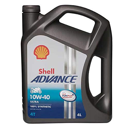 Shell Advance 4T Ula 10W-40 4L Aceite de motor de 4 tiempos totalmente Syn 6 unidades