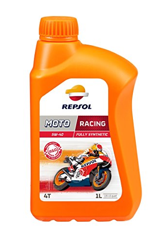 REPSOL Moto Racing 4T 5W-40 Aceite De Motor Para Moto, 1L