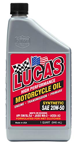 Aceite Motor Lucas 20W50 Synthetic V-Twin Motorcycle Oil For Harley-Davidson 1Q