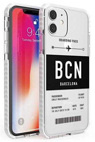 Case Warehouse Personalizado Plano de entradas: Barcelona Impact Funda para iPhone 11 TPU Protector Ligero Phone Protectora con Personalizado Viajero Pasión De