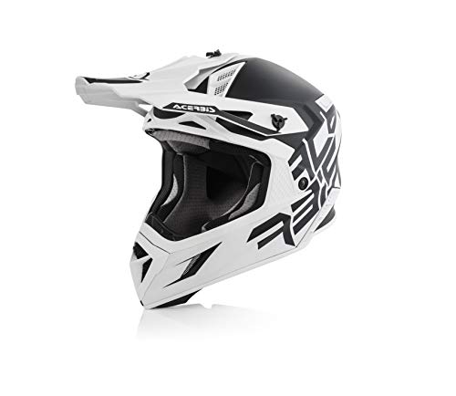 ACERBIS casco X-Pro Banda de Negro y blanco XXL