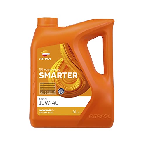 REPSOL aceite lubricante semisintético para moto SMARTER SPORT 4T 10W-40 4L