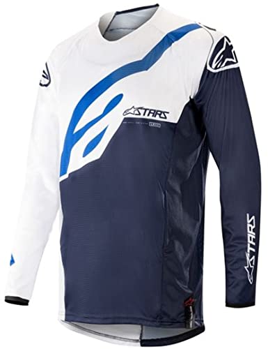 Alpinestars Tech Star Factory Motocross Jersey (Blue/White,L)