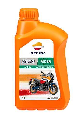 REPSOL Moto Rider 4T 15W-50 Aceite De Motor Para Moto, 1l