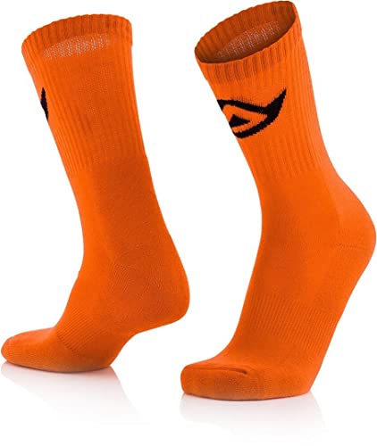 calcetines de Algodón Color Naranja flúor XXL