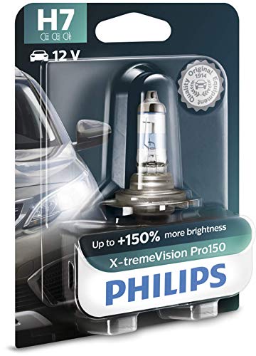 Philips X-tremeVision Pro150 H7 bombilla faros delanteros +150%, blister individual
