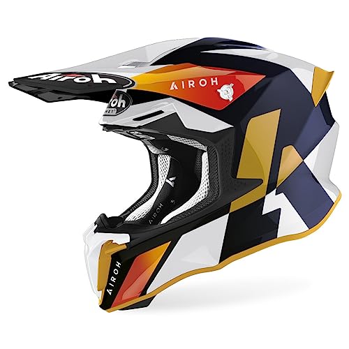 Airoh Helmet Twist 2.0 Lift White/Blue Matt