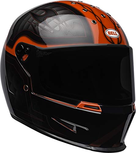 Bell Helmets Eliminator Cascos de Moto, Hombre, Negro/Rojo, S