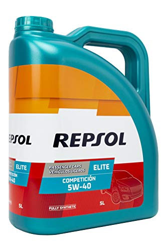 REPSOL Elite Competicion 5W-40 Aceite De Motor Para Coche, 5L