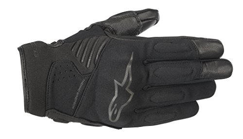 Alpinestars Guantes de Moto Faster Gloves Black Black, Negro y Negro S