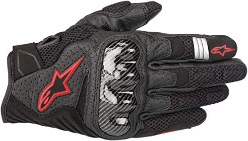 Alpinestars Gloves SMX-1 Air V2 Black/Fluo Red S