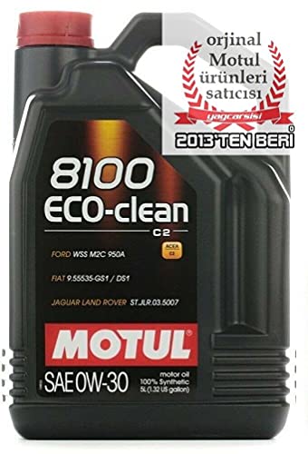 Motul 102889 8100 Eco-clean SAE 0W30 – Aceite para el Motor , 5 litros