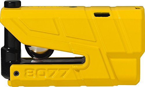 Abus 78611-2 - Bloqueador de disco de alarma para moto, homologado SRA, amarillo