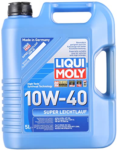 Liqui Moly 9505 - Aceite de motor, Super Leichtlauf, 10W-40, Booklet, 5 L
