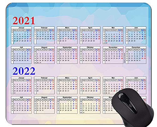 Yanteng 2021-2022 Calendar Golden Premium Gaming Mouse Pad Custom, Abstract Polin Alfombrilla de Goma Antideslizante