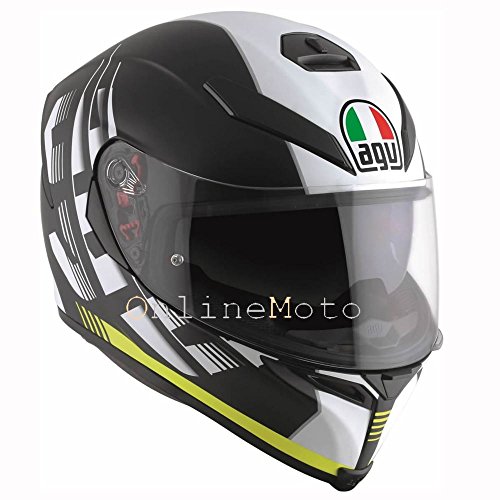 AGV K5-S Darkstorm Matt Black Yellow Motorcycle Helmet