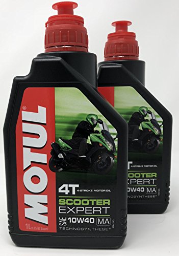 Aceite Moto - Motul Scooter Expert 4T 10W-40, 2 litros (2x1 lt)
