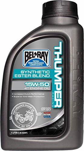 BEL RAY - 35945 : Botella 1 L Aceite Bel-Ray Motor 4T Thumper Racing Syn Ester Blend 15W-50