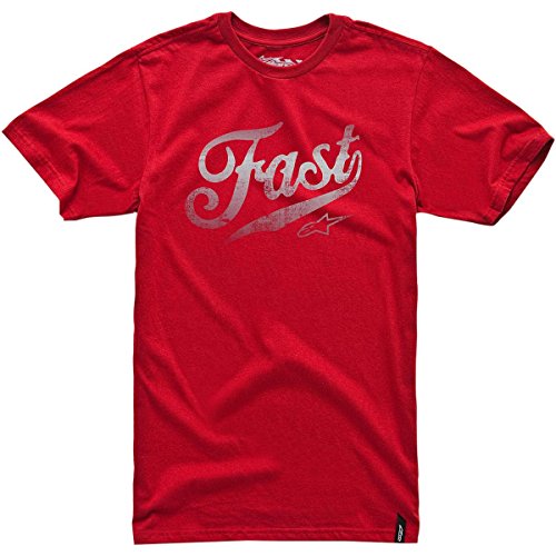 Alpinestars T-Shirt Fast tee - Camiseta, Color Rojo, Talla M