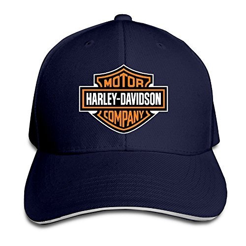 TopSeller Harley Davidson Logo Adjustable Peaked Baseball Caps Hats For Unisex Navy,Sombreros y Gorras