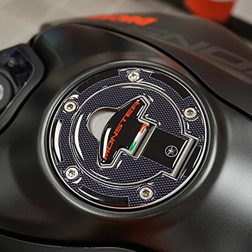 labelbike - Pegatina 3D de Proteccion de la tapa del Depósito compatible con Ducati Monster 937 2021