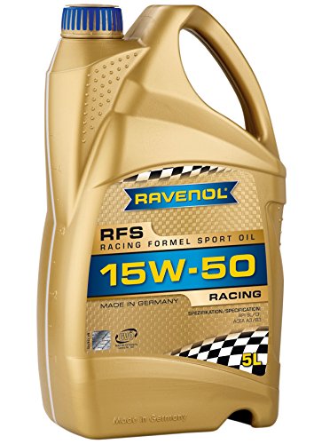 RAVENOL J1A1703-005 SAE 15W-50 Racing Aceite – RFS Racing Formel Sport Full sintético MB 229.1 (5 litros)