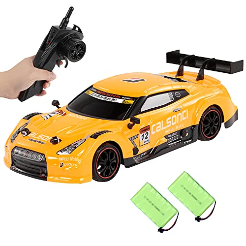 Weaston 1/16 Fast Drifting RC Racing Car con 2 Baterías, 2.4G Electric Short Course Rally Monster RTR, 4WD Off-Road Charging RC Truck, Hobby Grade Radio Controlled Racing Car para Niños Adultos