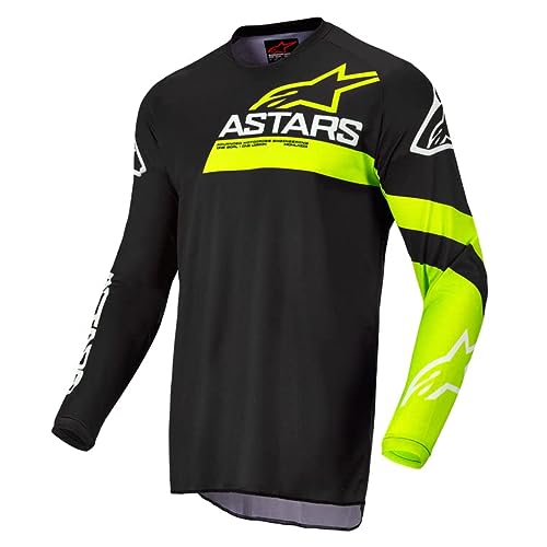 Alpinestars Jersey de motocross Fluid Chaser (Black/Yellow, XL)