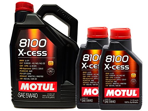 aceite motor MOTUL 8100 X-CESS 5W40 en 7 litros (1x5 lts+ 2x1 lt)