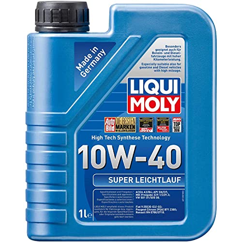 Liqui Moly 9503 - Aceite de motor, Super Leichtlauf, 10W-40, Booklet, 1 L