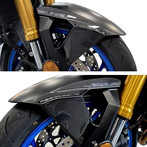 Resin Bike Adhesivos de Moto Compatibles con Suzuki GSX-S 1000 2021 2022 Azul Miami. Protección Guardabarros Delantero de Choques y Arañazos de Moto. Adhesivos 3D Resinados - Made en Italy