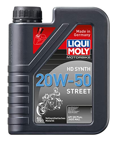 Liqui Moly 3816 Aceite de Motor, Motorbike, HD, Synth, 20W-50, Street, 1 L