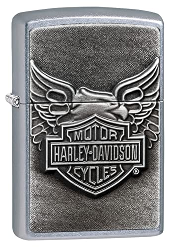 Zippo Harley-Davidson - Encendedor, color Cromo (Street Chrome), 1 unidad