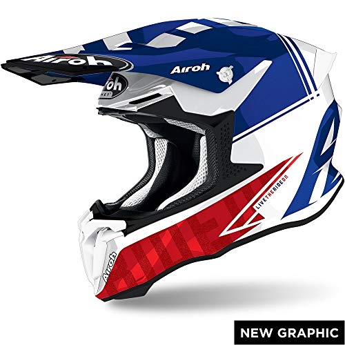 Airoh Helmet Twist 2.0 Tech Blue Gloss, T18, S