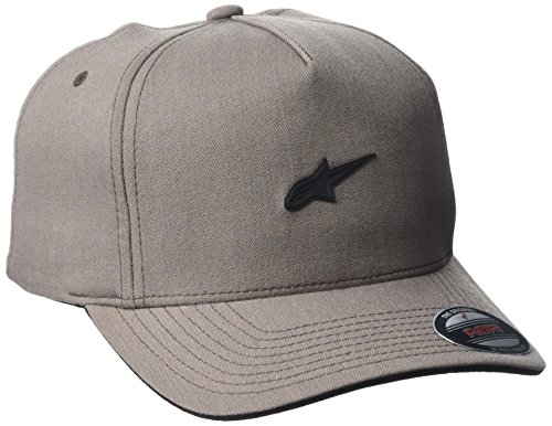 Alpinestars Hearth Men's Logo Flexfit Hat Curved Bill Flex Back Gorra de béisbol, marrón, Medium (Size: Small/Medium) para Hombre