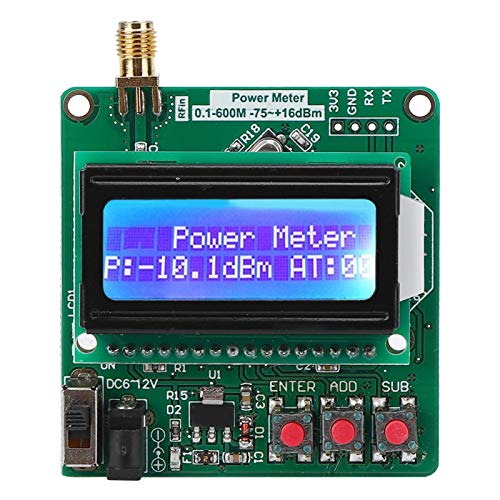 Medidor de potencia digital Módulo de detección de RF LCD Luz de fondo Medidor de potencia Herramientas de prueba de inspección ultrapequeñas para detección de señales de RF para motores