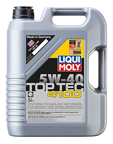Liqui Moly 9511 - Aceite de motor, Top Tec, 4100, 5W-40, Booklet, 5 L